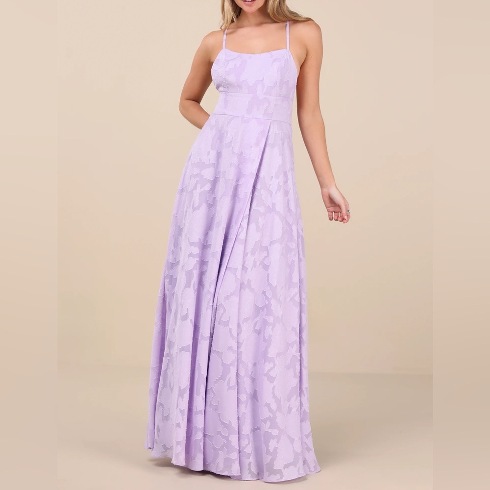 Lulu's Lavender Maxi Dress